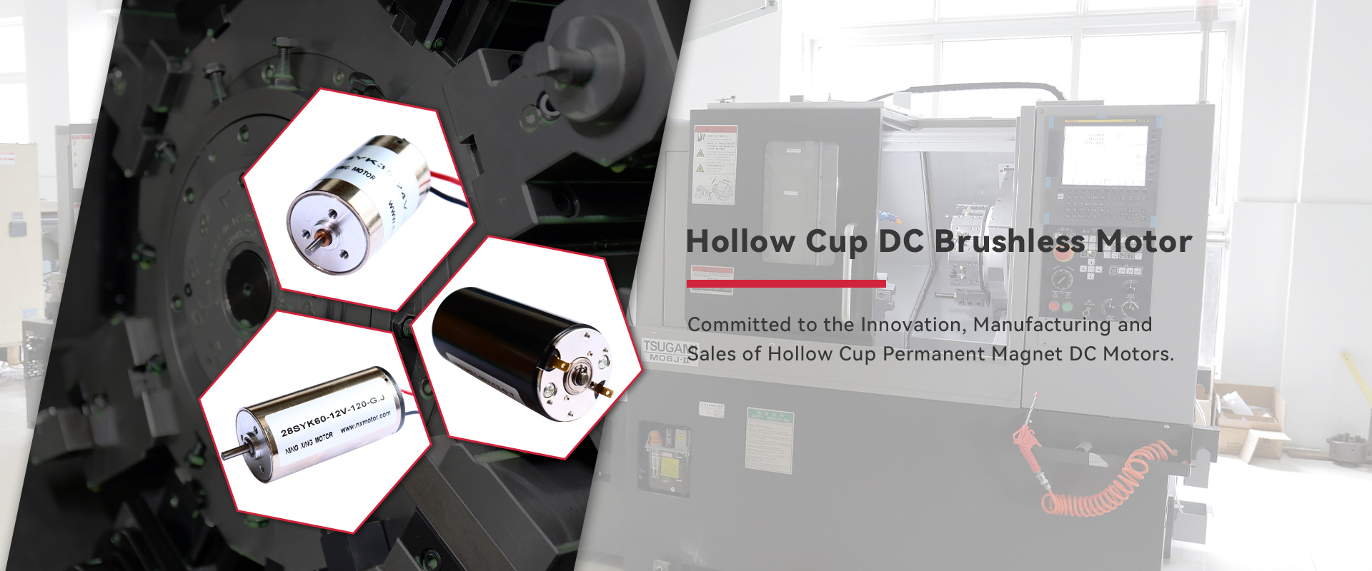 Hiina Hollow Cup alalisvoolu harjadeta mootorite tootjad